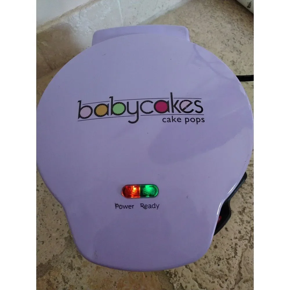 Babycakes Cake Pops Donut Hole Maker CP-12 Kids Nonstick Cooking Purple Baking‎